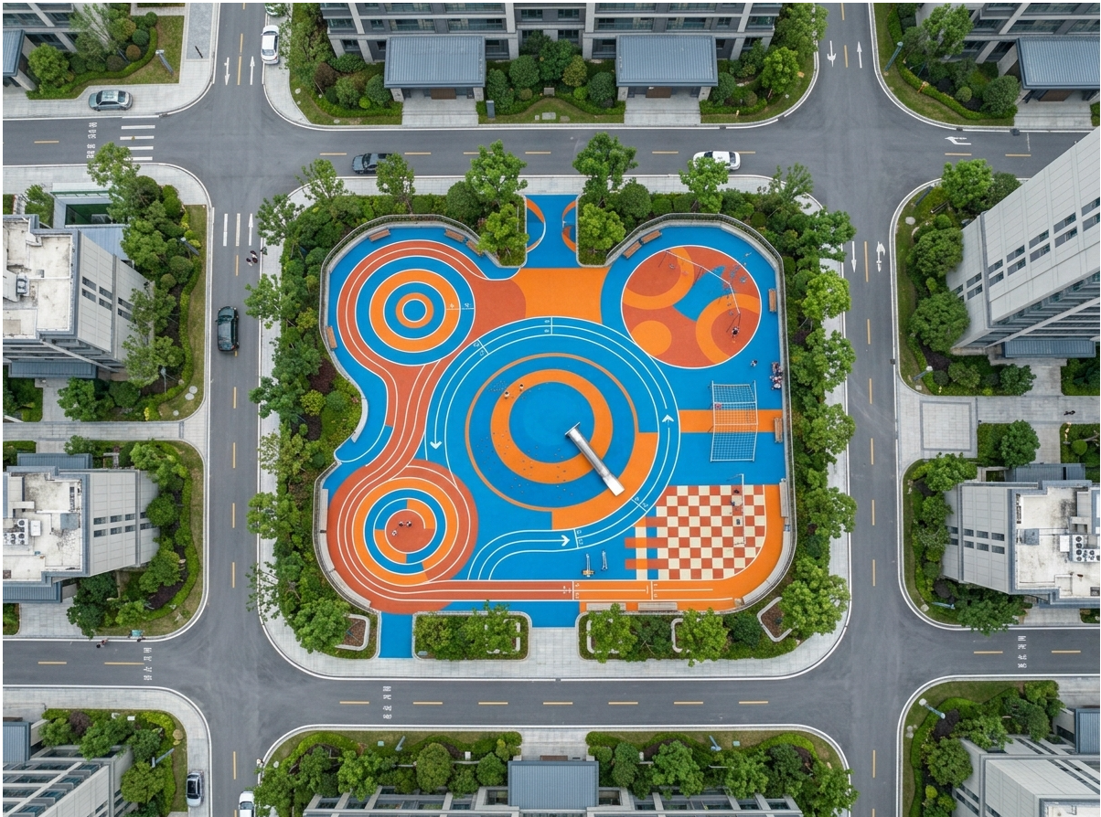 南阳市硅PU球场EPDM塑胶跑道 - 厂家